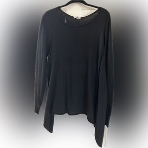 Joie Women’s Black Wool Sweater. Size M. Handkerchief Hem.